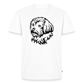 Bolonka Zwetna Tête - T-shirt Premium bio Homme - blanc - Devant - Nico (187cm)