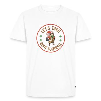 Journée du match de football Taco Bout - T-shirt Premium bio Homme - blanc - Devant - Nico (187cm)