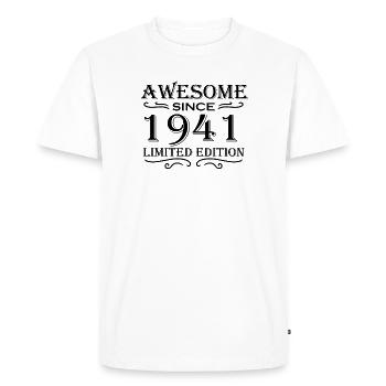 1941 - Men's Premium Organic T-Shirt - white - Front - Nico (187cm)