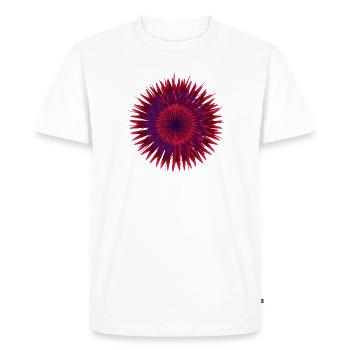 Fleur vectorielle - T-shirt Premium bio Homme - blanc - Devant - Nico (187cm)