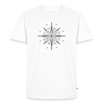 drawn glamorous timeless star - Men's Premium Organic T-Shirt - white - Front - Nico (187cm)