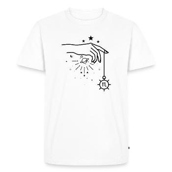 Astrologie du zodiaque Scorpion - T-shirt Premium bio Homme - blanc - Devant - Nico (187cm)