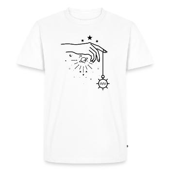 design indisponible - T-shirt Premium bio Homme - blanc - Devant - Nico (187cm)