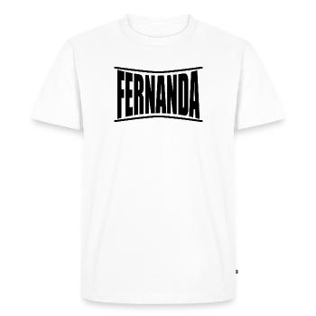 t-shirt Fernanda t-shirt gift idea - Men's Premium Organic T-Shirt - white - Front - Nico (187cm)