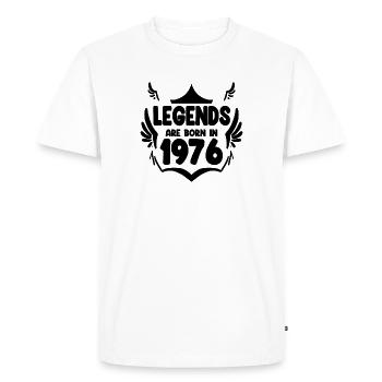 1976 - Born 1976 - Men's Premium Organic T-Shirt - white - Front - Nico (187cm)