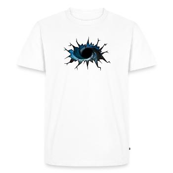 Trou noir - T-shirt Premium bio Homme - blanc - Devant - Nico (187cm)