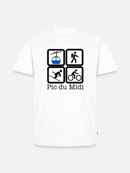Pic du Midi - T-shirt Premium bio Homme - blanc