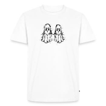 Fantômes Fantômes - T-shirt Premium bio Homme - blanc - Devant - Nico (187cm)