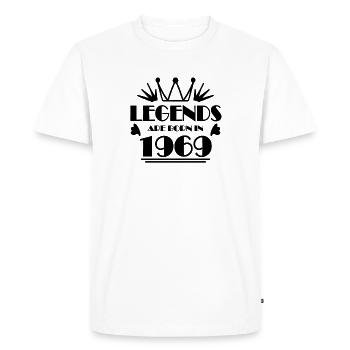 1969 - Born 1969 - Men's Premium Organic T-Shirt - white - Front - Nico (187cm)