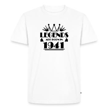 1941 - Born 1941 - Men's Premium Organic T-Shirt - white - Front - Nico (187cm)