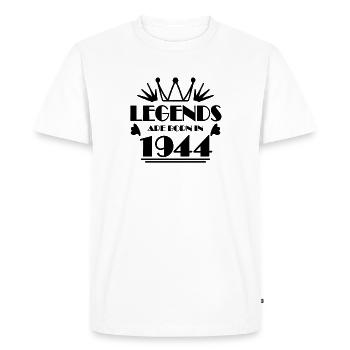 1944 - Born 1944 - Men's Premium Organic T-Shirt - white - Front - Nico (187cm)