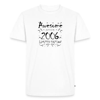 2006 - Millésime 2006 - Fantastique depuis 2006 - T-shirt Premium bio Homme - blanc - Devant - Nico (187cm)
