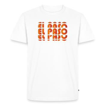 Grille de gradient d’El Paso - T-shirt Premium bio Homme - blanc - Devant - Nico (187cm)