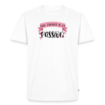 La pole dance est ma passion - Dancer Gift - T-shirt Premium bio Homme - blanc - Devant - Nico (187cm)