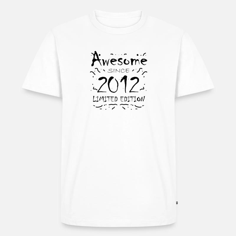 2012 - Männer Premium Bio T-Shirt - Weiß