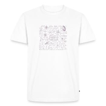 40e anniversaire pour les professeurs de mathématiques et les nerds de mathématiques - T-shirt Premium bio Homme - blanc - Devant - Nico (187cm)