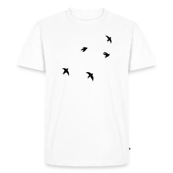 Martinets - T-shirt Premium bio Homme - blanc - Devant - Nico (187cm)