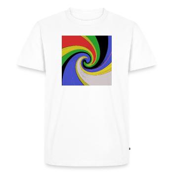Vortex pop art100 - T-shirt Premium bio Homme - blanc - Devant - Nico (187cm)