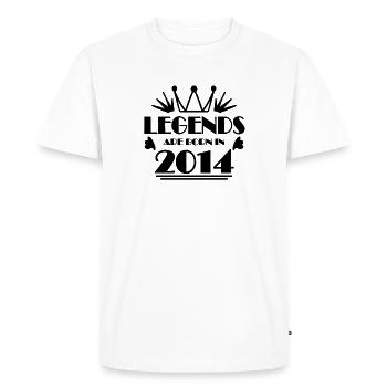 2014 - Promotion 2014 - T-shirt Premium bio Homme - blanc - Devant - Nico (187cm)