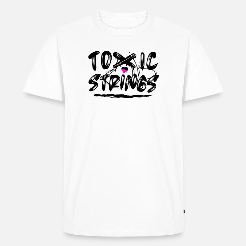 Toxic Strings 2 Farben - Männer Premium Bio T-Shirt - Weiß