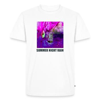 Summer NightRain Abstract - Men's Premium Organic T-Shirt - white - Front - Nico (187cm)