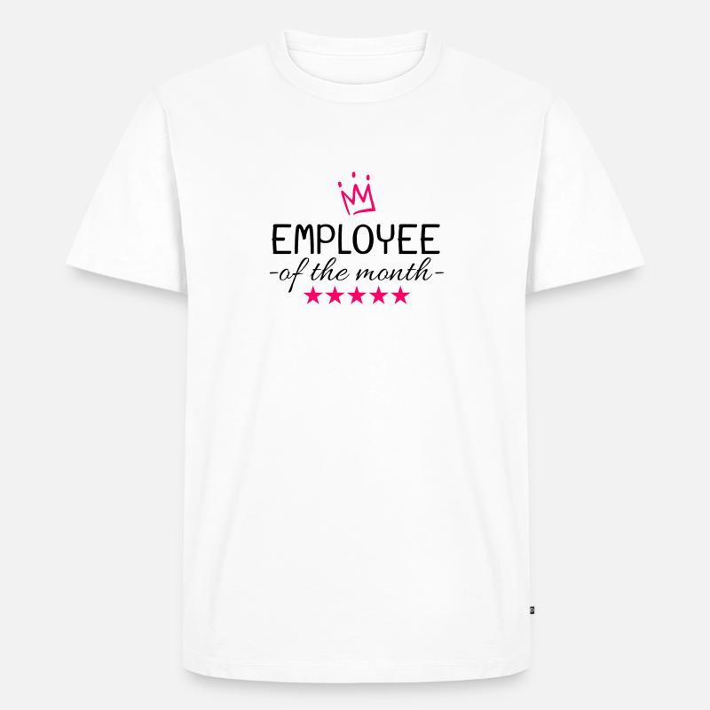 Cadeau de l’employé du mois - T-shirt Premium bio Homme - blanc