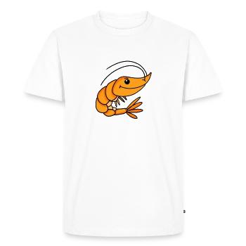 Crevettes - T-shirt Premium bio Homme - blanc - Devant - Nico (187cm)