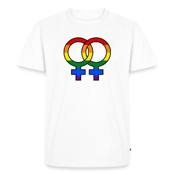 Same-sex marriage LGBT relationship pride - Men's Premium Organic T-Shirt - white - Front - Nico (187cm)