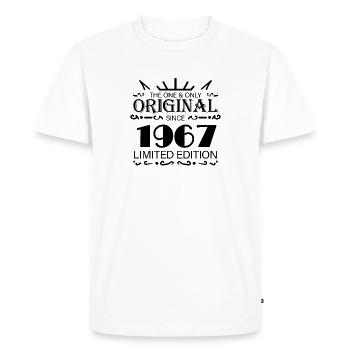 1967 - Year of construction 1967 - Born 1967 - Men's Premium Organic T-Shirt - white - Front - Nico (187cm)