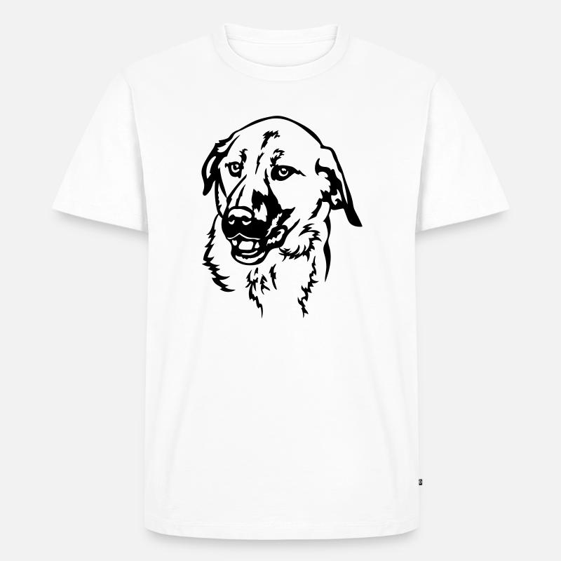 Kangal Kopf - Männer Premium Bio T-Shirt - Weiß