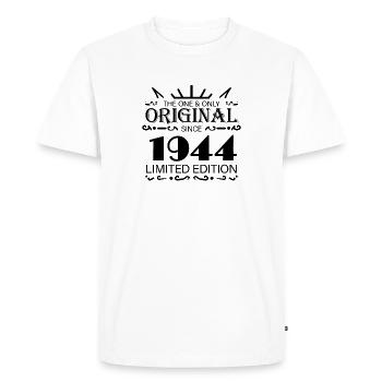 1944 - Année de construction 1944 - Né en 1944 - T-shirt Premium bio Homme - blanc - Devant - Nico (187cm)