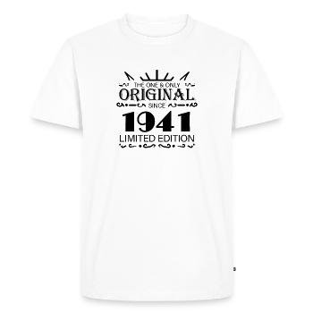 1941 - Year of construction 1941 - Born 1941 - Men's Premium Organic T-Shirt - white - Front - Nico (187cm)