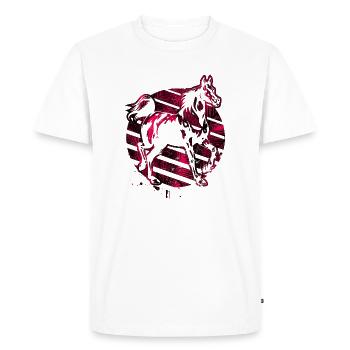Equitation - Équitation - Sports équestres & Sports équestres - Cheval - T-shirt Premium bio Homme - blanc - Devant - Nico (187cm)