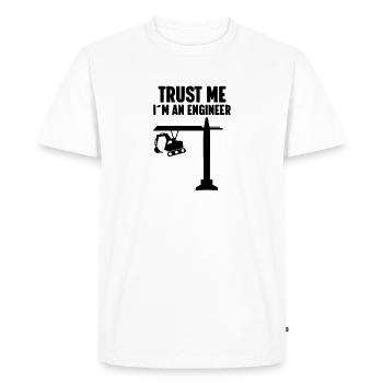 Engineer Mechanical Construction Site Civil Engineer - Men's Premium Organic T-Shirt - white - Front - Nico (187cm)