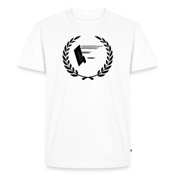 Outils de plâtrage pour plâtrier - T-shirt Premium bio Homme - blanc - Devant - Nico (187cm)
