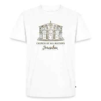 Jerusalem, Church of All Nations, Israel - Men's Premium Organic T-Shirt - white - Front - Nico (187cm)