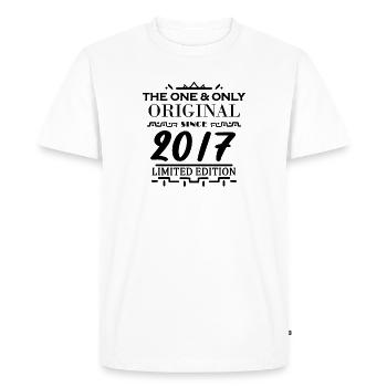 2017 - Year of construction 2017 - Vintage 2017 - Men's Premium Organic T-Shirt - white - Front - Nico (187cm)