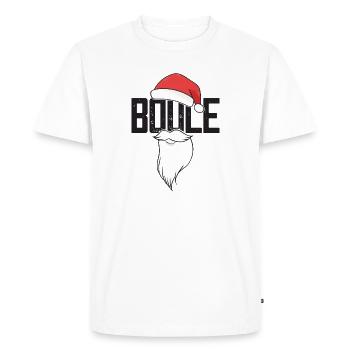 Boule Santa Petanque Outfit for Bouler for boules - Men's Premium Organic T-Shirt - white - Front - Nico (187cm)