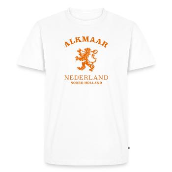 ALKMAAR Nederland Niederlande Pays-Bas - T-shirt Premium bio Homme - blanc - Devant - Nico (187cm)