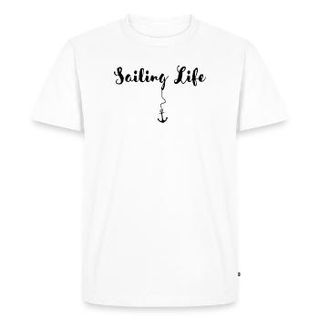Sailing & Boating - Sail Love - Men's Premium Organic T-Shirt - white - Front - Nico (187cm)