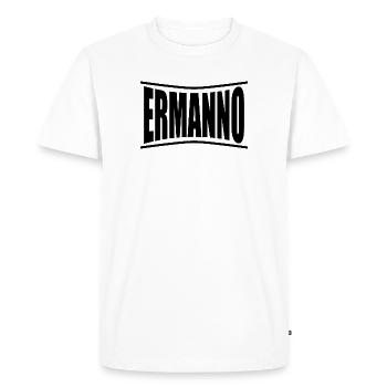 t-shirt Ermanno t-shirt gift idea - Men's Premium Organic T-Shirt - white - Front - Nico (187cm)