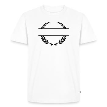 Bannière de nom Lauwerkrans - T-shirt Premium bio Homme - blanc - Devant - Nico (187cm)