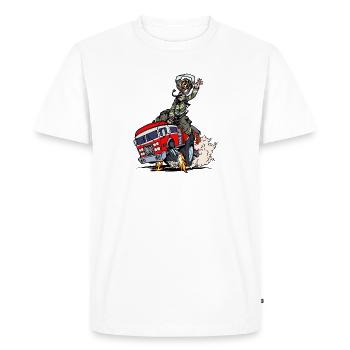 Fire brigade fire protection fire engine lifesaver - Men's Premium Organic T-Shirt - white - Front - Nico (187cm)