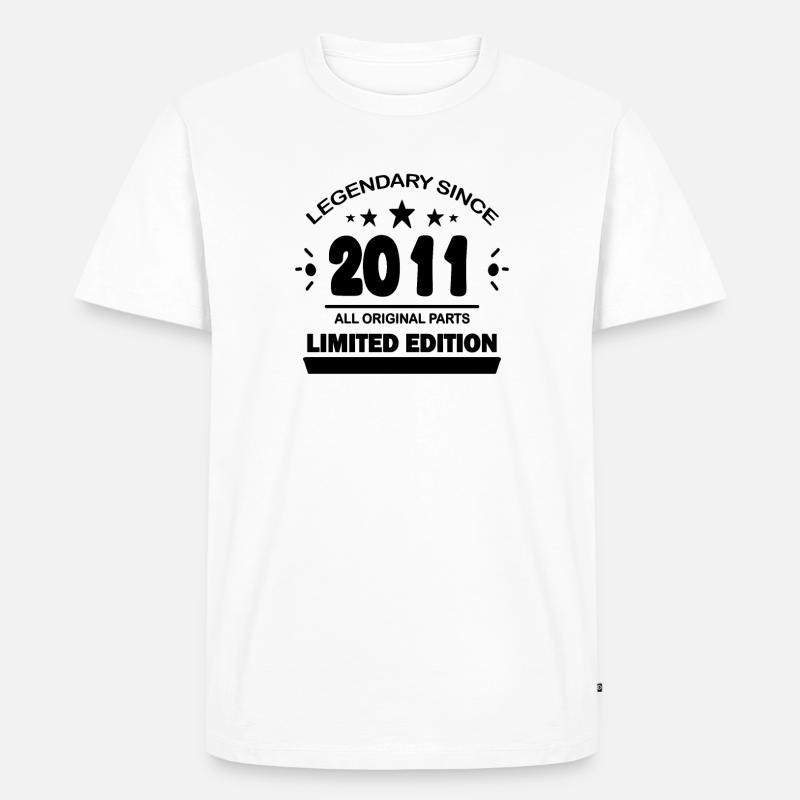 2011 - Männer Premium Bio T-Shirt - Weiß