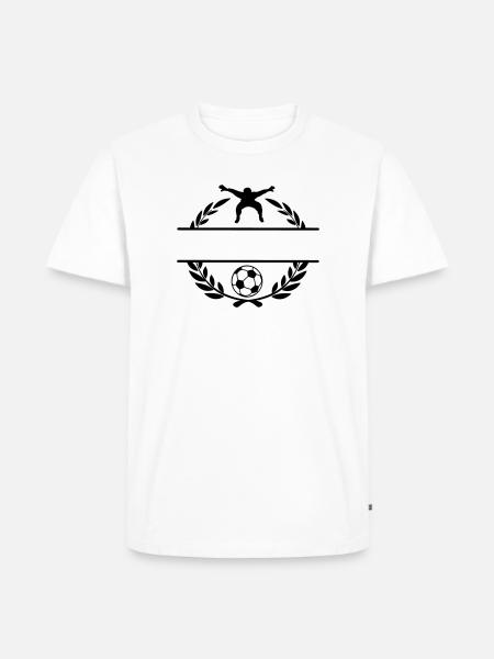 Football 1 - Men's Premium Organic T-Shirt - white