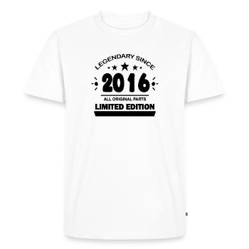 2016 - Promotion 2016 - T-shirt Premium bio Homme - blanc - Devant - Nico (187cm)