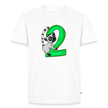2 ans - T-shirt Premium bio Homme - blanc - Devant - Nico (187cm)