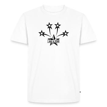 I'm a star - Men's Premium Organic T-Shirt - white - Front - Nico (187cm)