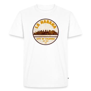 La Ville des Colonnes de Havane - T-shirt Premium bio Homme - blanc - Devant - Nico (187cm)