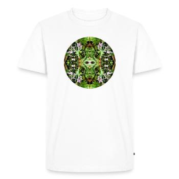 Nature Mandala Nouvelle-Zélande - T-shirt Premium bio Homme - blanc - Devant - Nico (187cm)